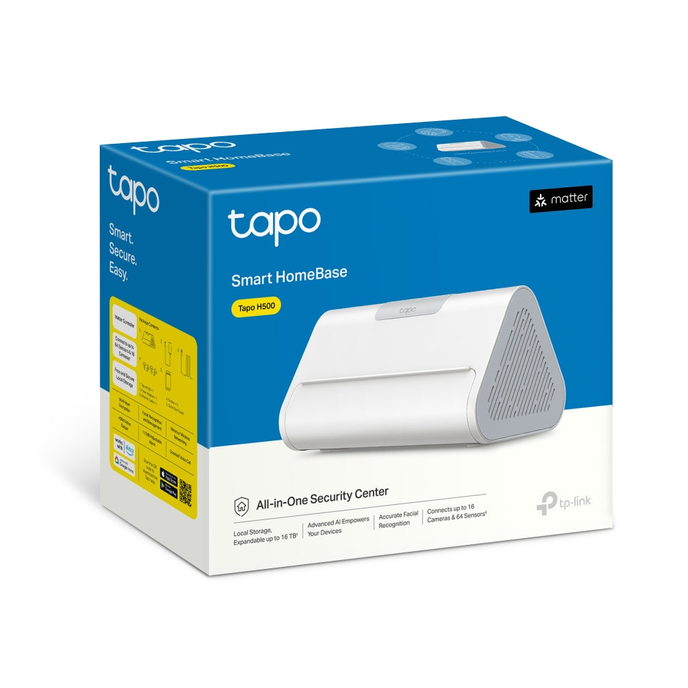 TP-Link Tapo Smart Home Basis – Alarm, für Matter, WLAN, 5 GHz, H500