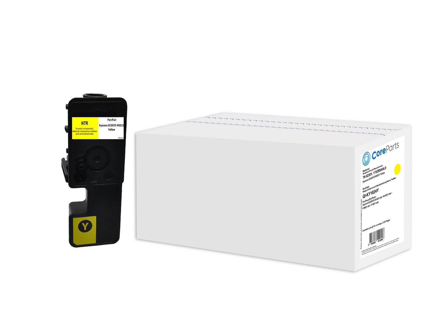 CoreParts Kyocera TK-5230Y Gelb Toner – Original – 2'200 Seiten – für Kyocera