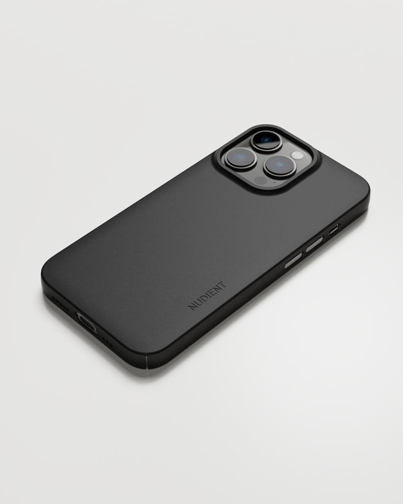 Nudient – Backcover – für Apple iPhone 13 Pro – Schwarz – MagSafe-kompatibel