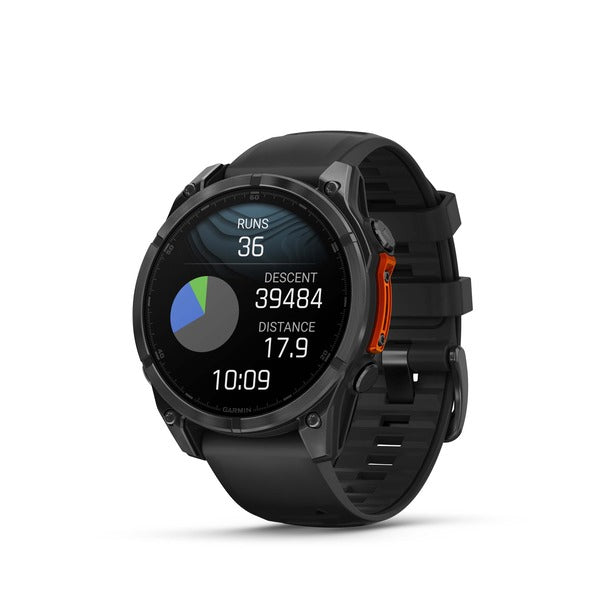Garmin Fenix 8 – GPS-Smartwatch – 47 mm, 1,4", GPS, WLAN, AMOLED, 100 m, Schwarz, Sportarmband