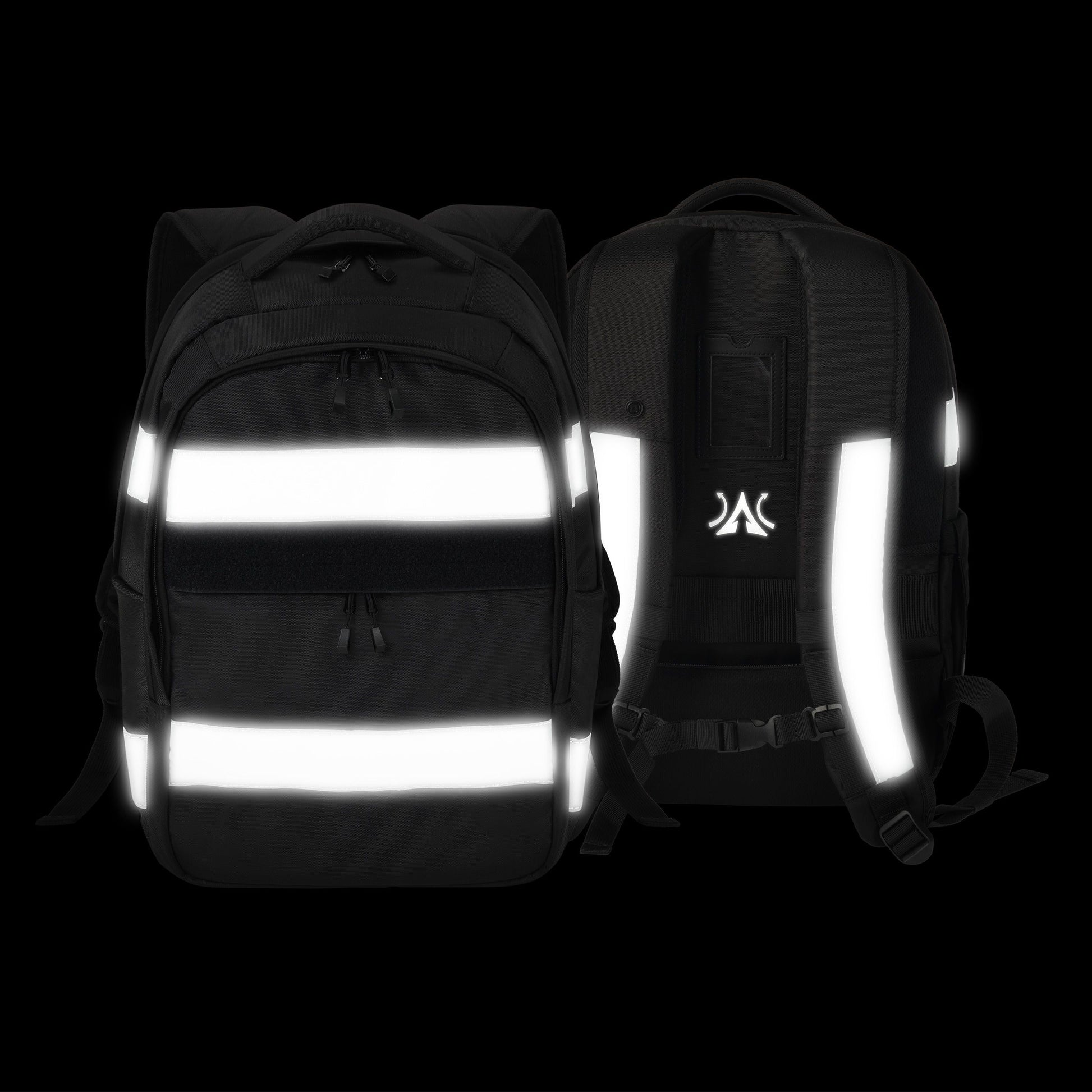 DICOTA Freizeit-Rucksack – 25 l, schwarz, reflektierend