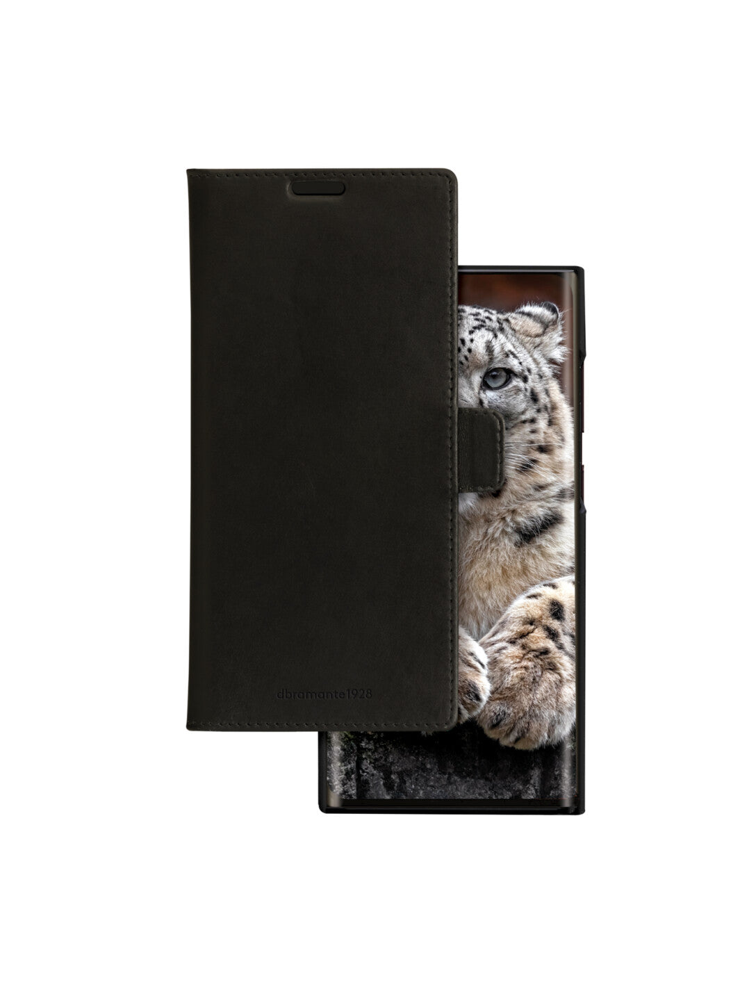 dbramante1928 Lynge – Wallethülle – für Samsung Galaxy S24 Ultra, 3 Kartenfächer, Leder, Schwarz