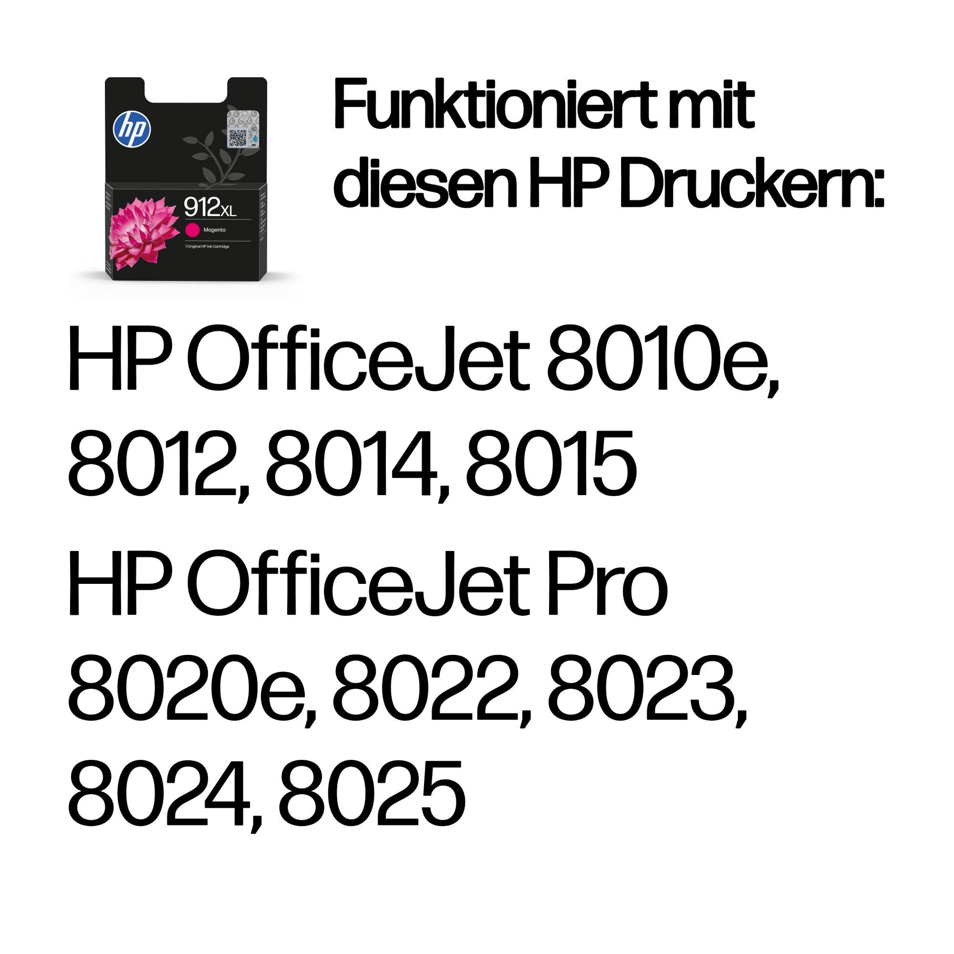 HP 912XL Magenta Tintenpatrone (Original) – 700 Seiten