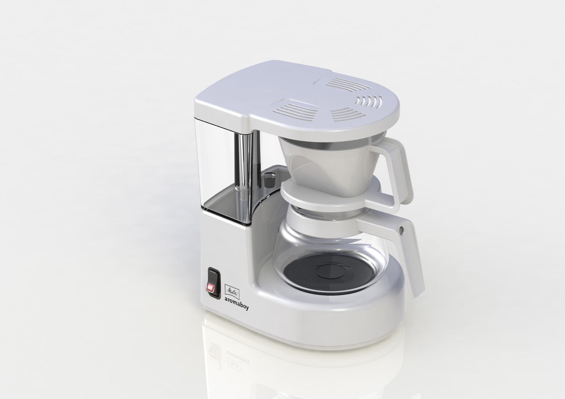 Melitta Aromaboy Filterkaffeemaschine – 2 Tassen, 0,3 l, Melitta Filtertüten 100, Weiss