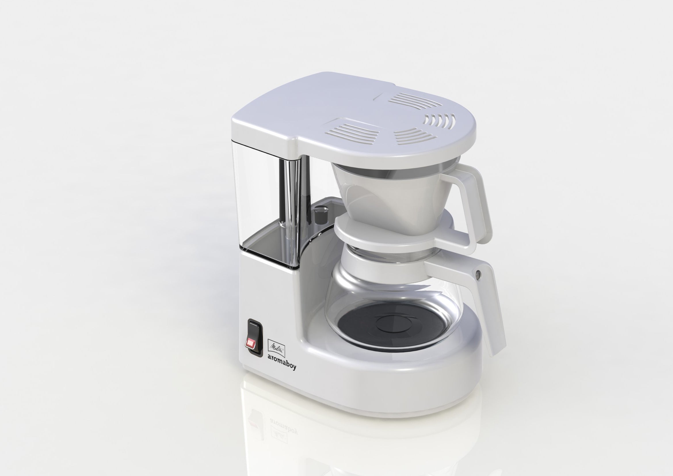 Melitta Aromaboy Filterkaffeemaschine – 2 Tassen, 0,3 l, Melitta Filtertüten 100, Weiss