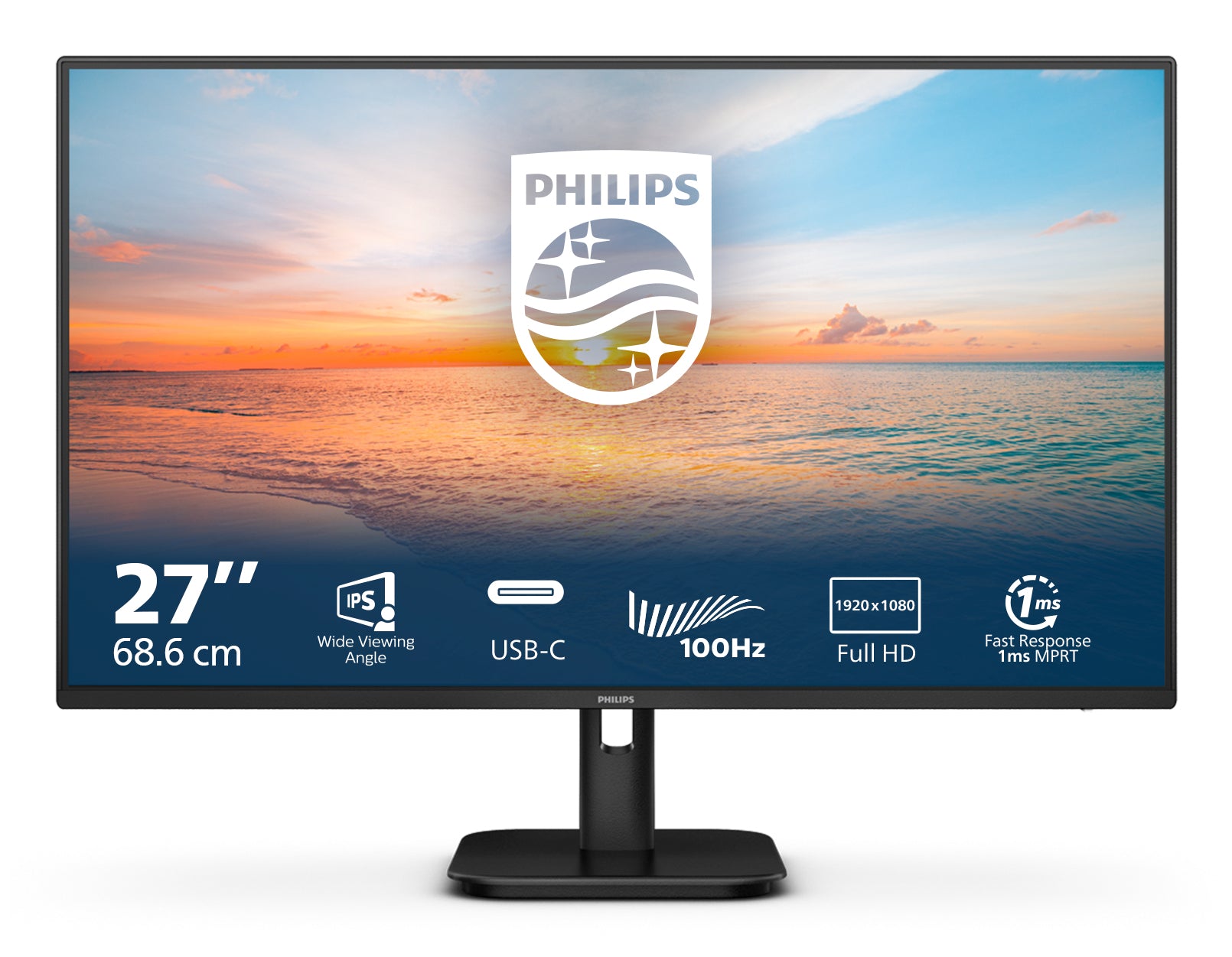 Philips 27E1N1300A/00 – Interaktives Touch-Display 27" – Full HD (1920 × 1080), IPS, 250 cd/m², blendfrei