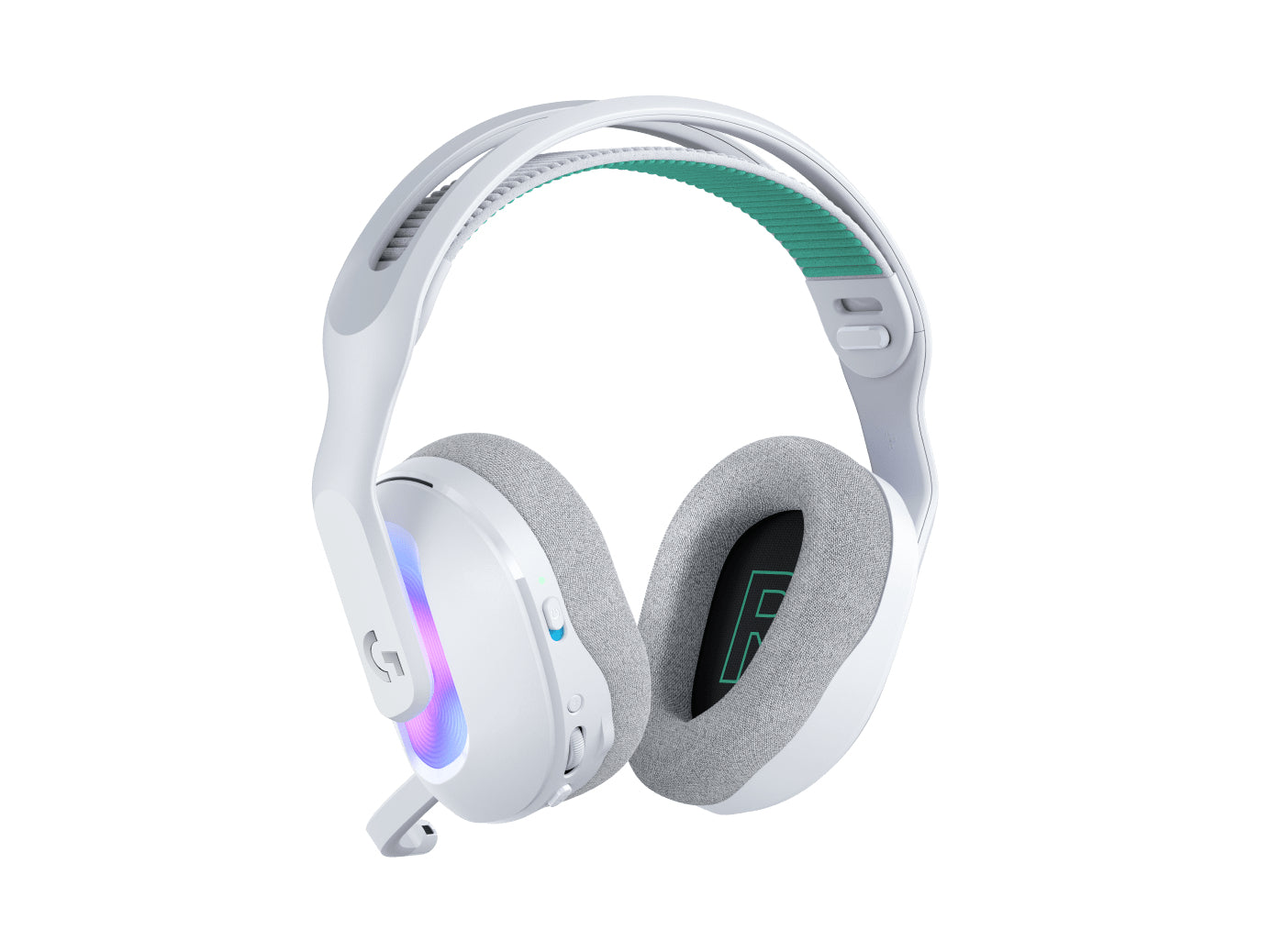 Logitech G G522 LIGHTSPEED Gaming-Headset – Over-Ear, Kabel + BT, mit USB-A-Dongle, Weiss, BT 5.3