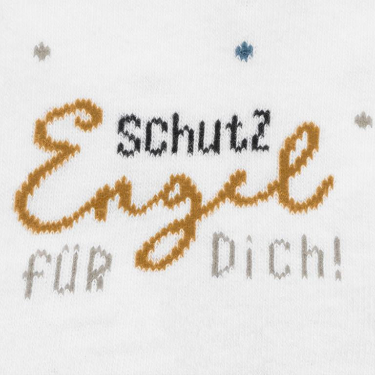 Sheepworld Socken, Zaubersocken Engel – 36–40 – Braun/Weiss – 80% Baumwolle, 15% Nylon, 5% Elasthan