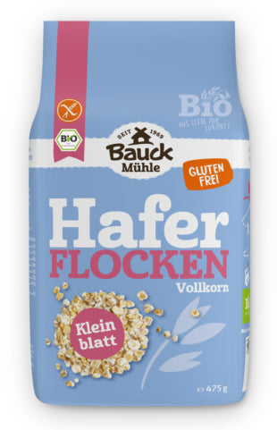 Bauck Mühle Haferflocken Kleinblatt – Bio, Vollkorn – 475 g