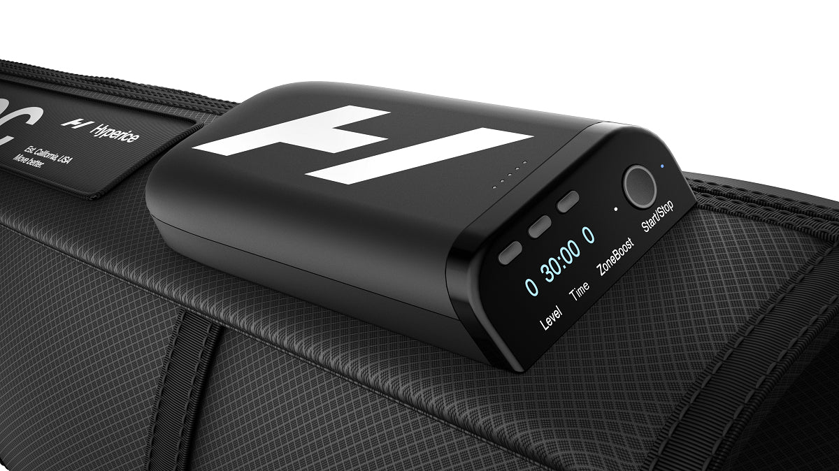 HyperIce Massagegerät Normatec Premier Tall – Luftdruckmassage, Bluetooth – Akku – Schwarz