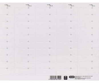 Elba Haftetiketten – rechteckig 58 × 18 mm, permanent, weiss, Karton, 50 Stk.