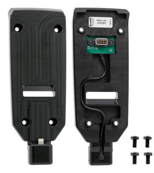 Zebra RFD40 Premium Plus Schlitten – Lightning Adapter – für iPhone/iPod – Schwarz