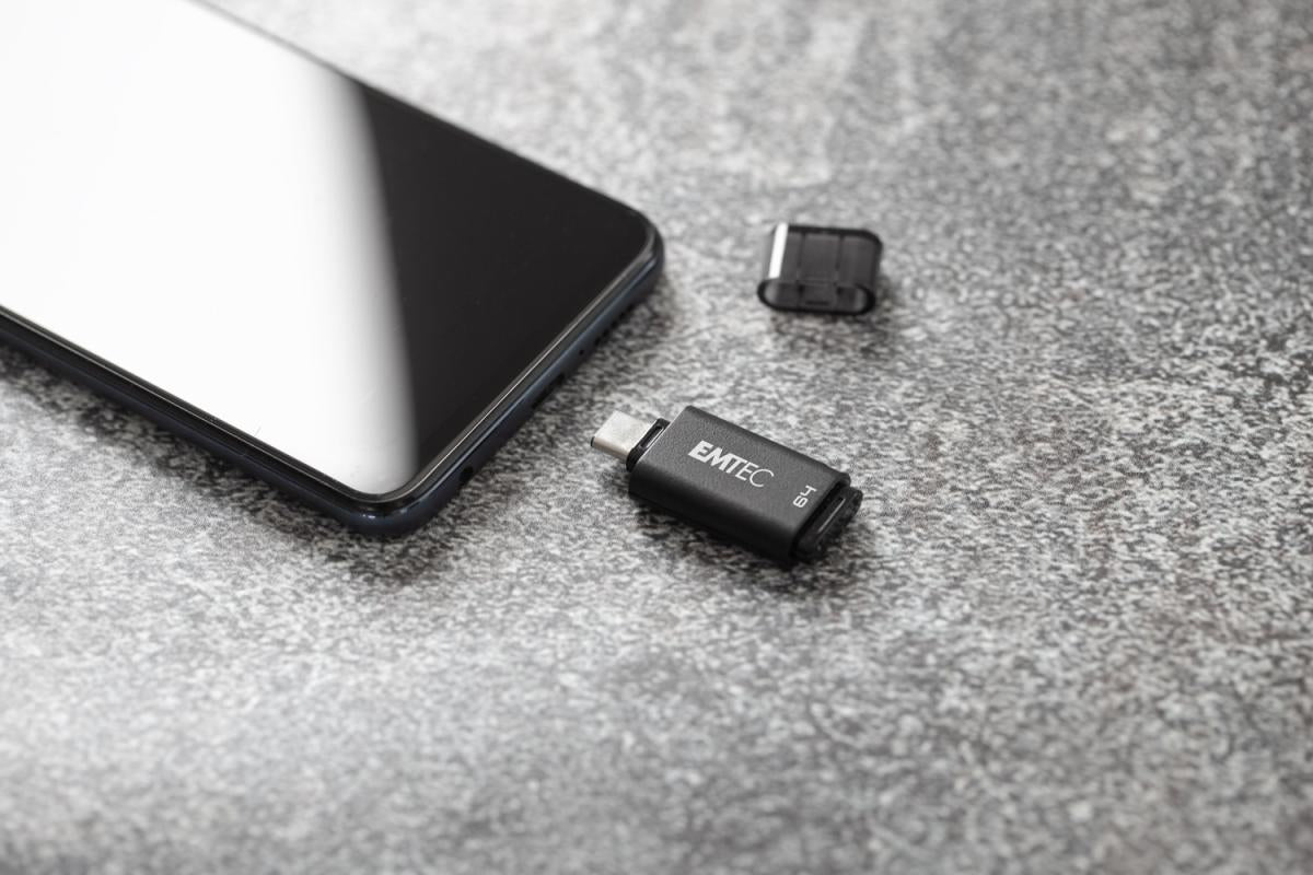 Emtec D400 USB-Stick – 64 GB, USB 3.2, recyclingfähig