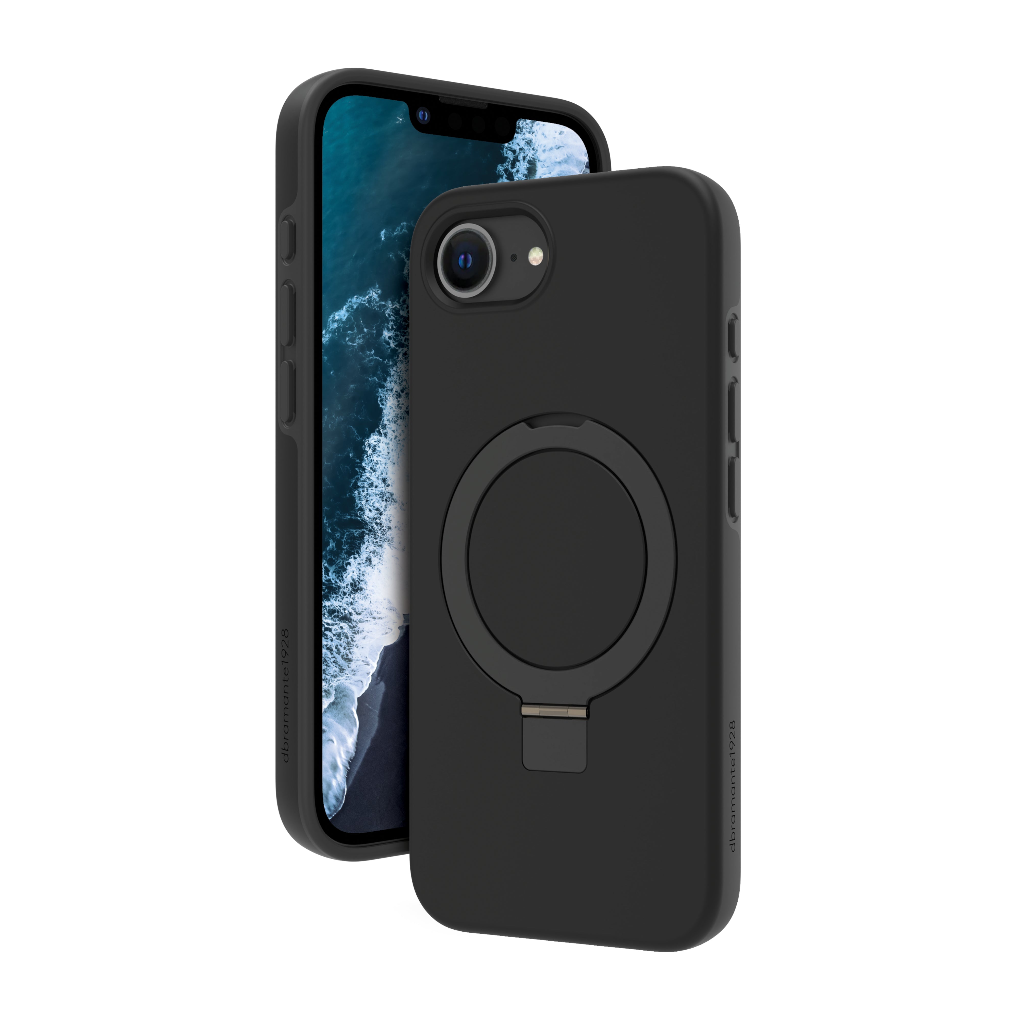 dbramante1928 Iceland Pro Kick Backcover – für Apple iPhone 16e, Schwarz, bis 3 m sturzsicher