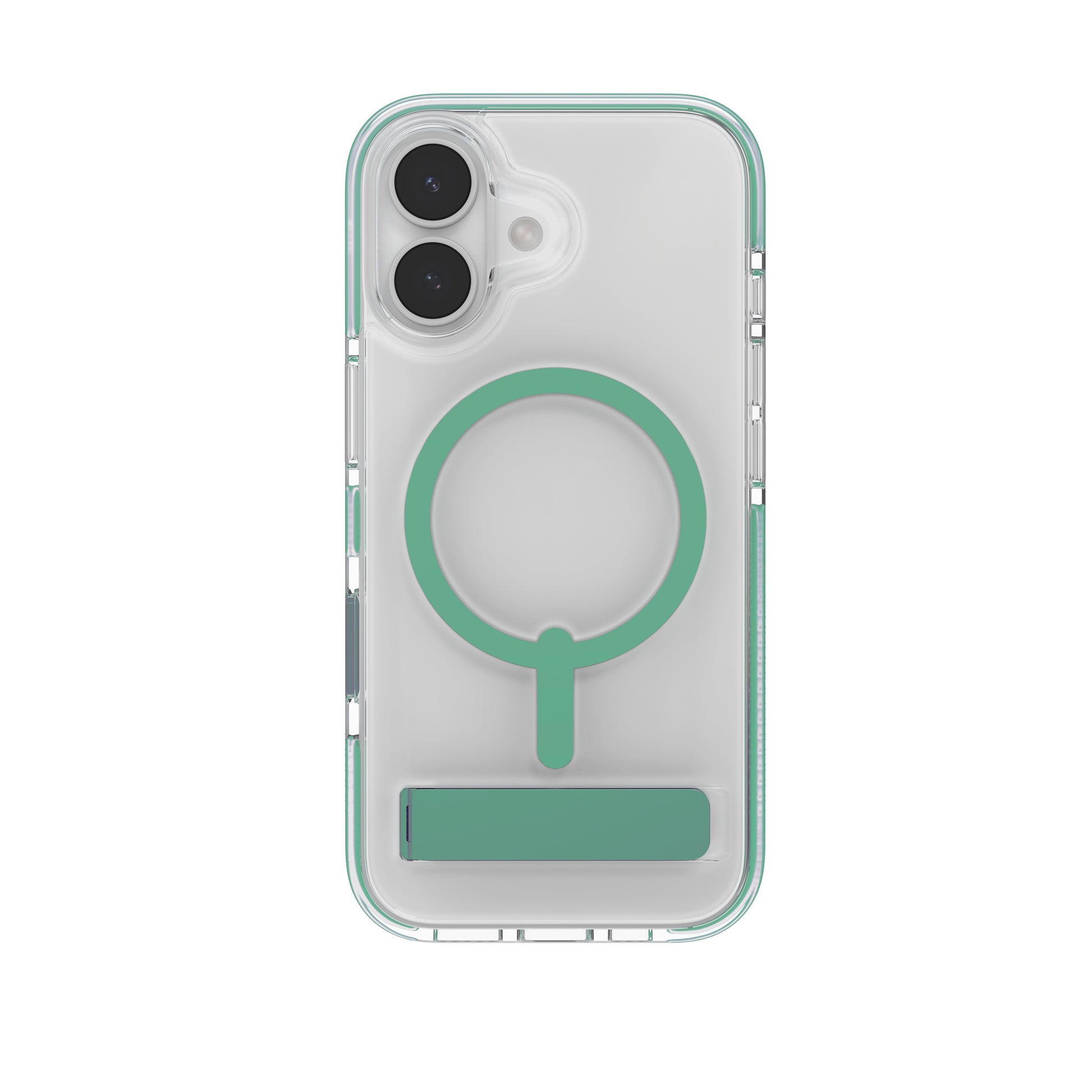 ZAGG Santa Cruz Snap Backcover – für Apple iPhone 17, MagSafe, mit Ständer, Graphen, Grün, bis 4 m Sturzsicher