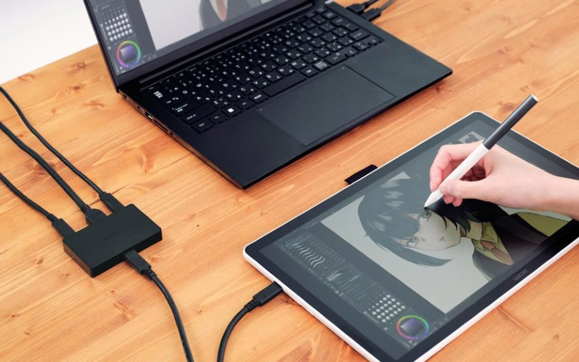 Wacom ACK45719Z Dockingstation – USB-C, 1× HDMI, für Wacom One 14/Movink 13
