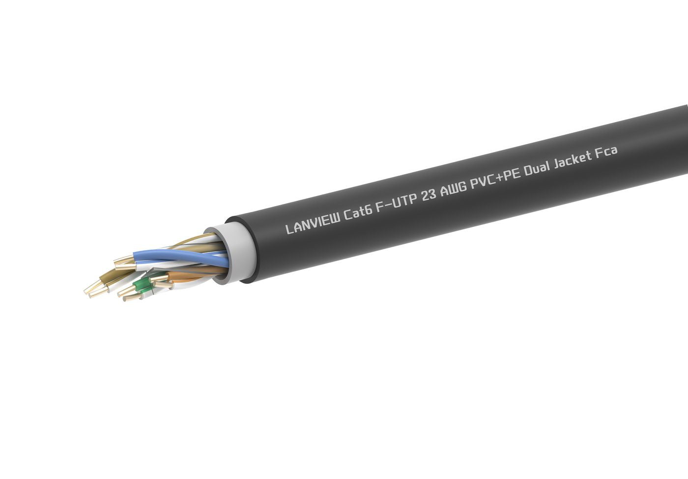 Lanview CAT6 F/UTP Kabel – 305 m, PVC/PE-Aussenmantel