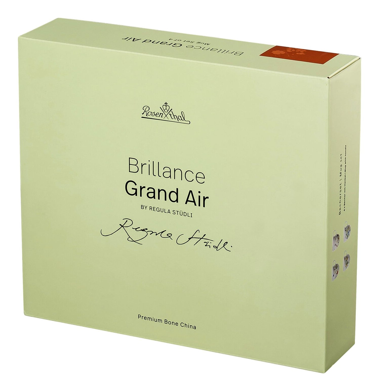 Rosenthal Becher Brillance Grand Air – 4er Set, 300 ml, Knochenporzellan, spülmaschinenfest