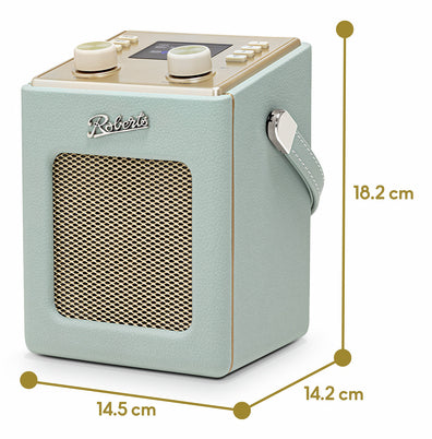 Roberts Radio Roberts Revival Mini 2 – DAB-/Internetradio – Portabel – UKW, Bluetooth – Himmelblau