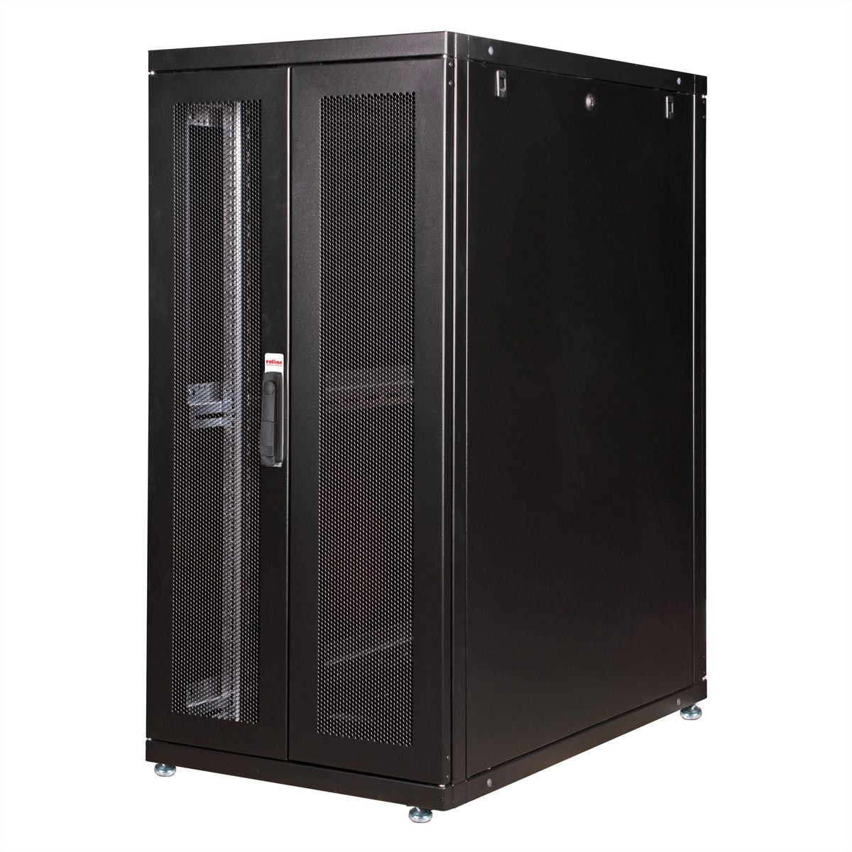 ROLINE Pro – 19" Netzwerkschrank 26U, IP20, abschliessbar, 600 × 1000 × 1260 mm, schwarz, Stahl