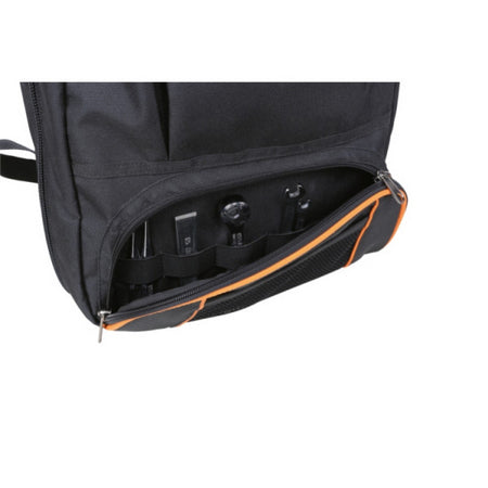 Beta C5S Werkzeugrucksack – leer, mit Schultergurt, schwarz/orange, Polyester, B 310 × H 390 × T 120 mm