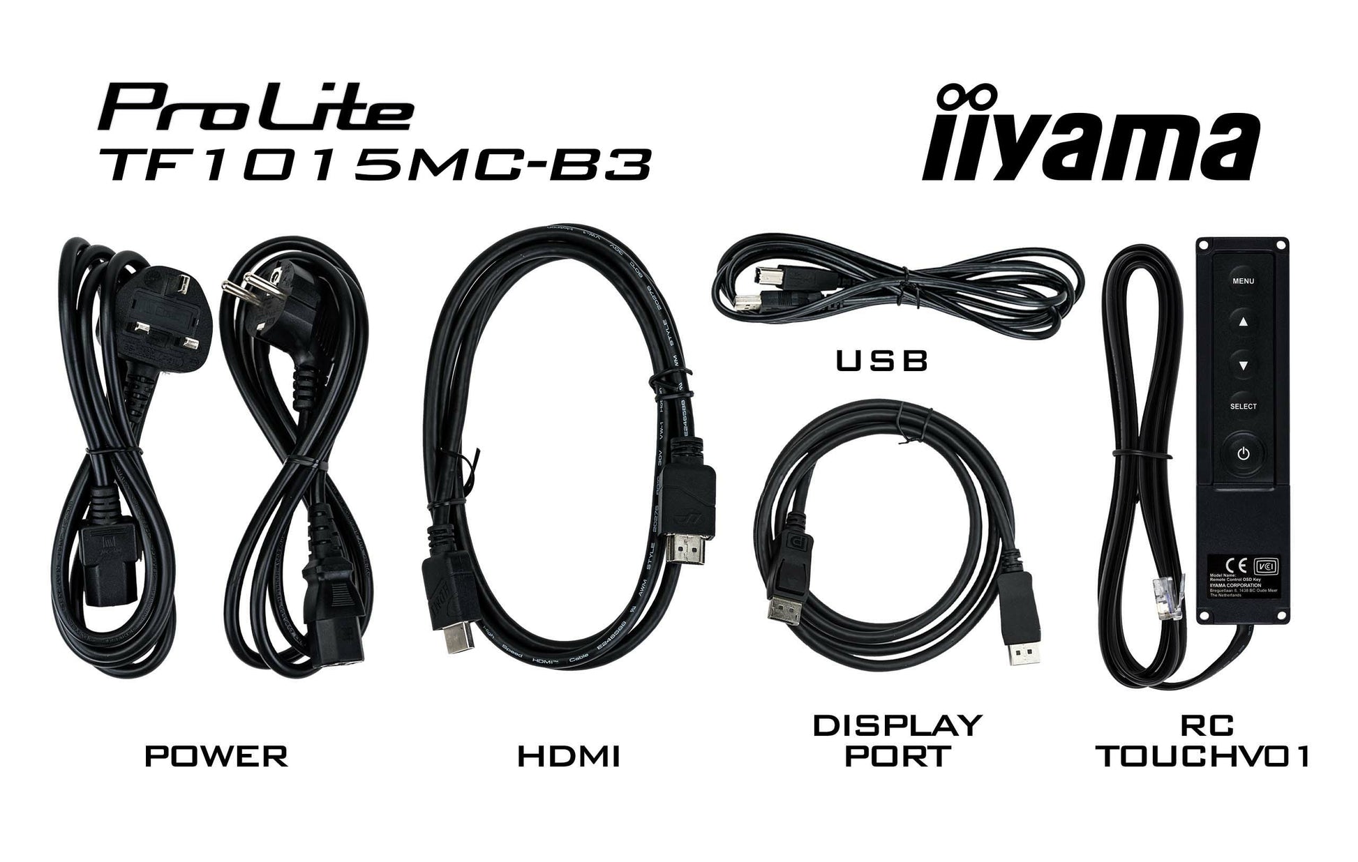 iiyama ProLite 10P – Interaktives Touch-Display, 10,1", 1280 × 800, 500 cd/m², Open Frame
