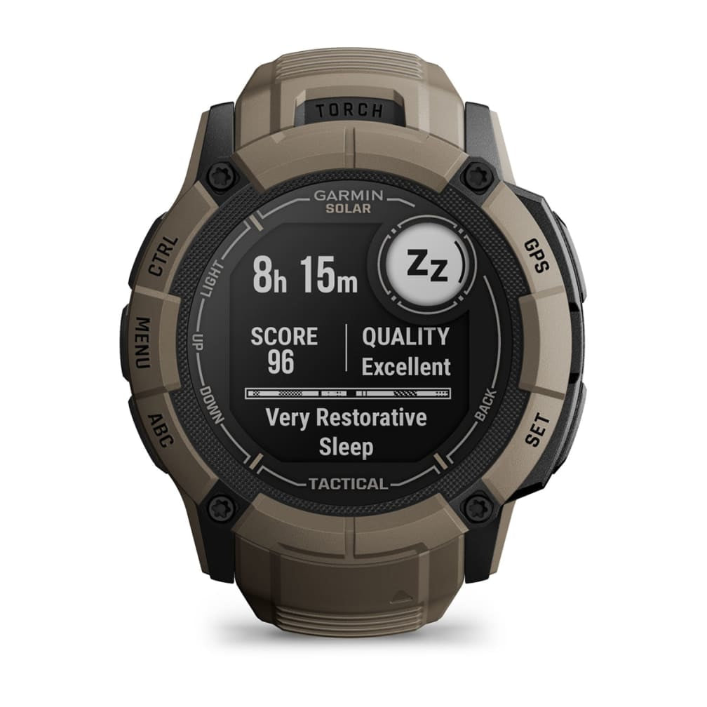 Garmin Instinct 2X Solar Tactical Edition – Smartwatch – 50 mm, 1,1", GPS, MIP, Power Glass, 100 m, Coyote Tan