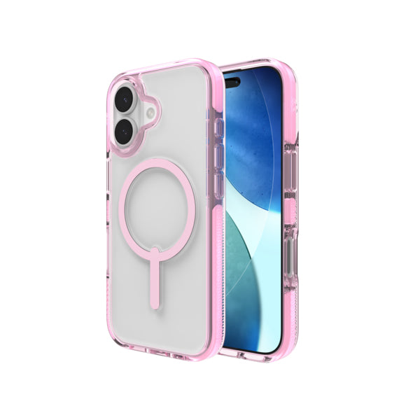ZAGG Santa Cruz Snap – Backcover – für Apple iPhone 17, Graphen, Bryce Pink Sorbet, bis 4 m Sturzsicher