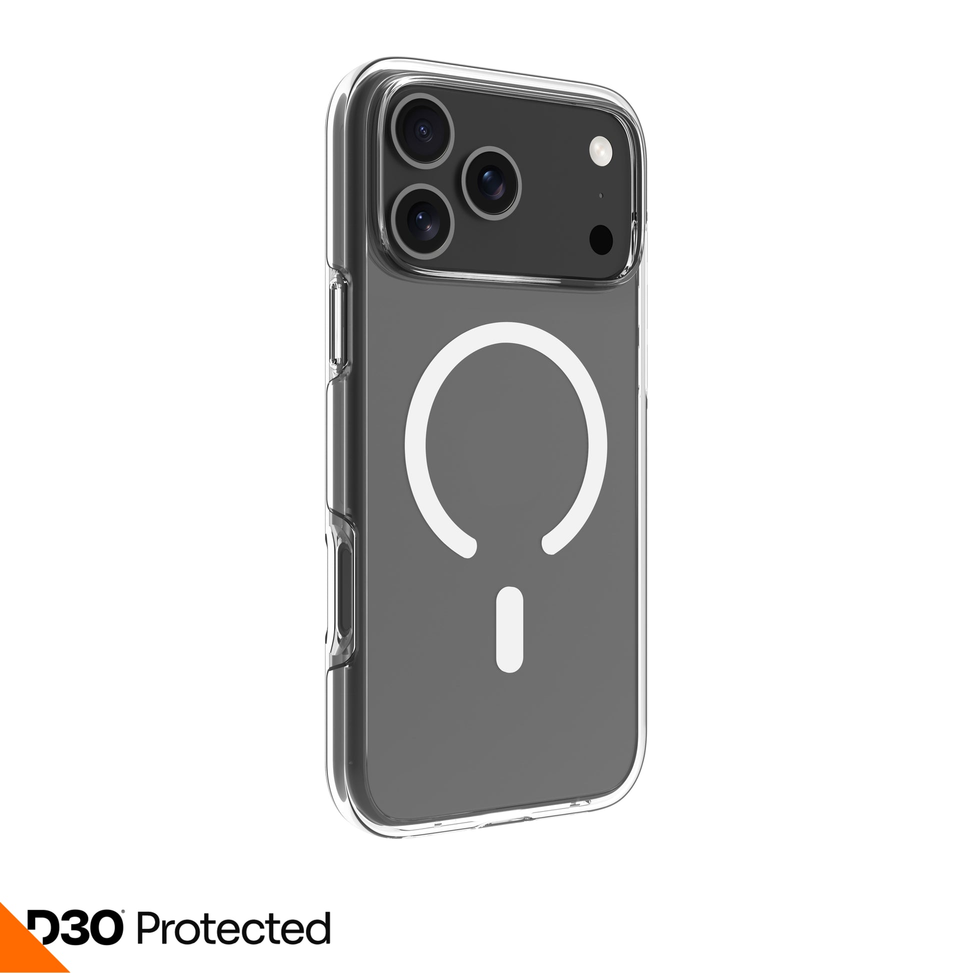 dbramante1928 Iceland Ultra D3O Backcover – für Apple iPhone 17 Pro Max, MagSafe, Kunststoff, Transparent