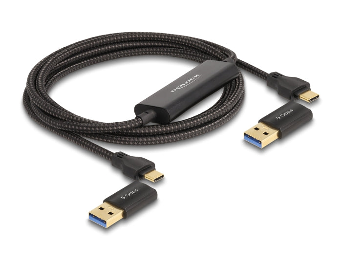 DeLOCK USB-C 5 Gbps Datenverbindungskabel – Bidirektional, USB 3.2 Gen 1