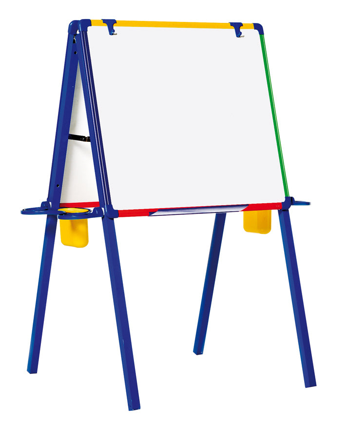 Bi-Office Mobiles Whiteboard – Stahl, magnetisch, beidseitig – 109,5 × 80 cm