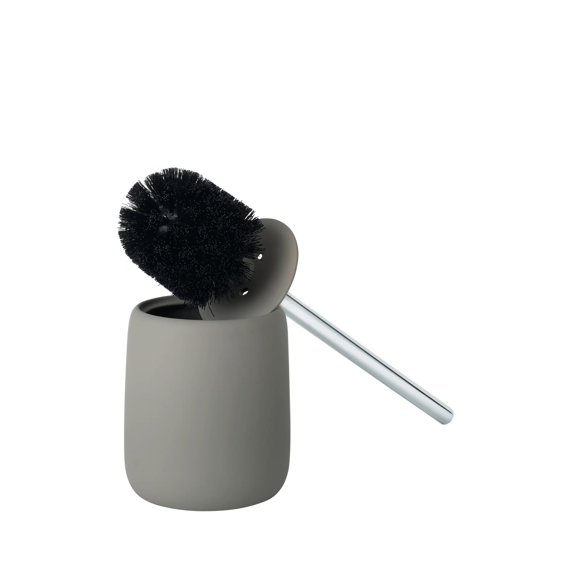 Blomus Sono – WC-Bürstenset – Keramik, beige, mit Deckel, H 39 cm