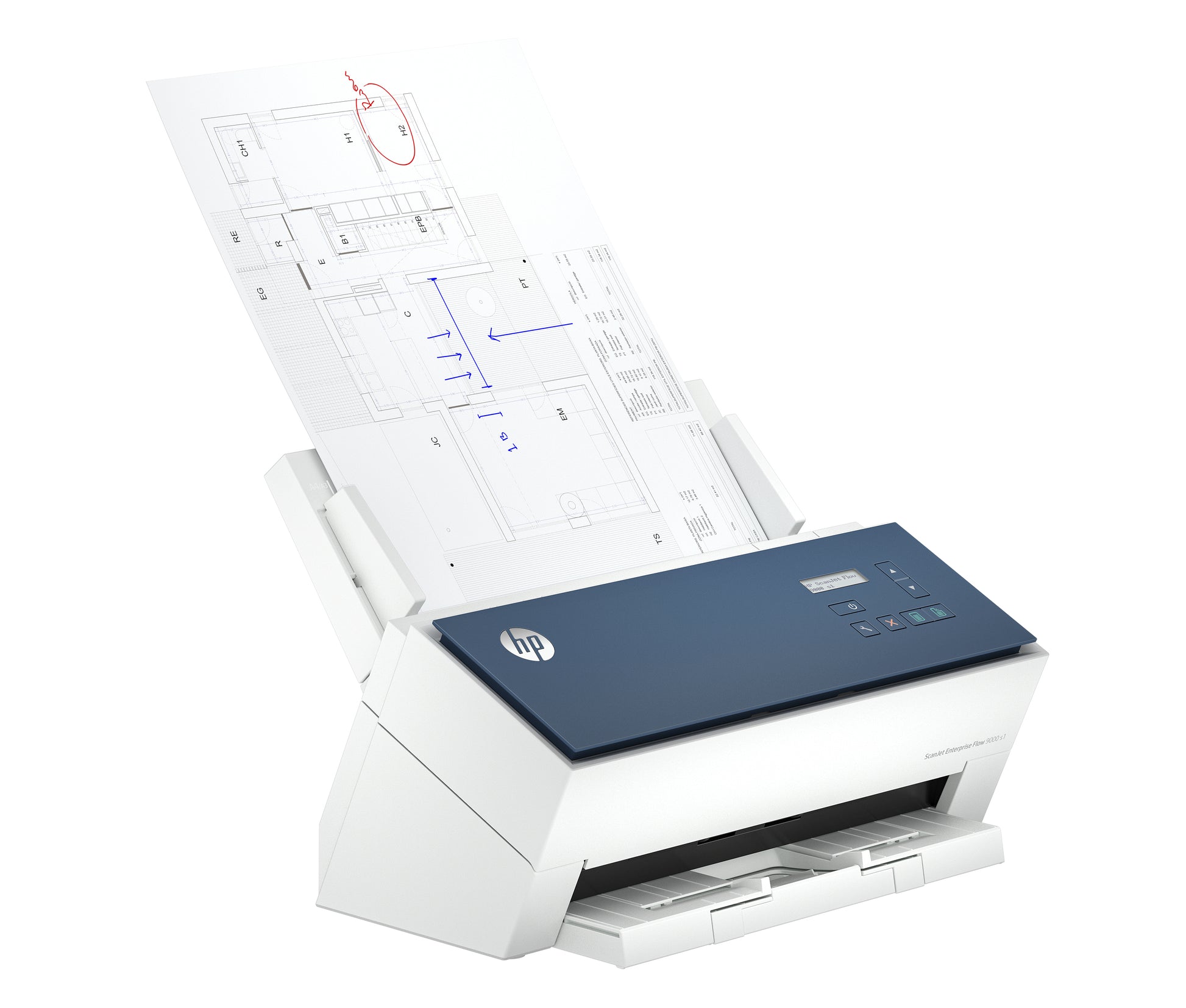 HP Scanjet Enterprise Flow 9000 – Dokumentenscanner, A3, 600 dpi