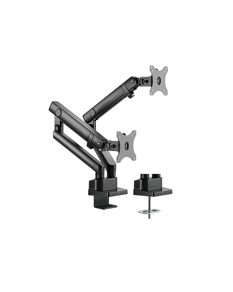 ICY BOX IB-MS314-T – Tischhalterung, Dual, Tischklemme, bis 32", VESA 75 × 75/100 × 100 mm, 16 kg
