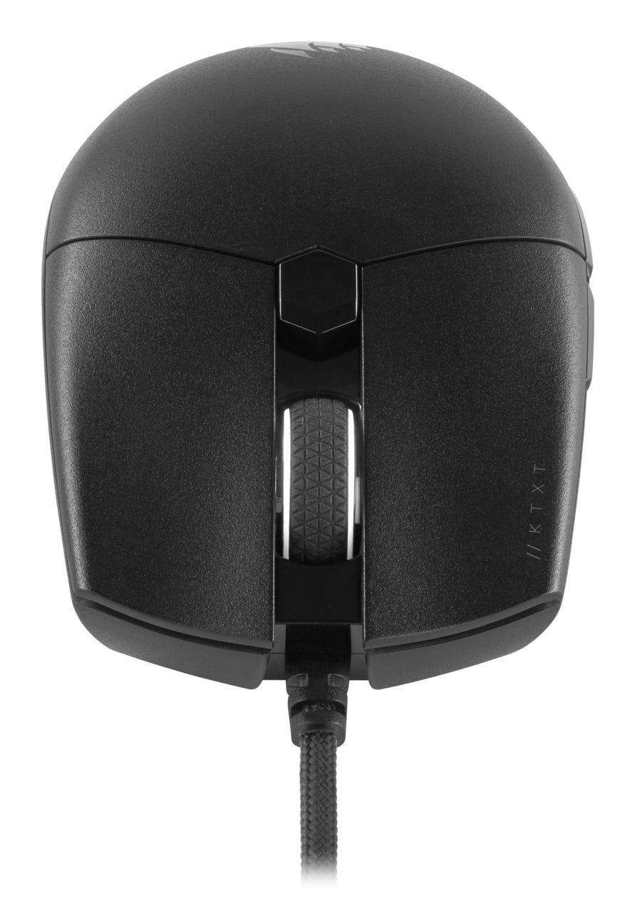 Corsair KATAR PRO XT Gaming-Maus – kabelgebunden, USB-A, 18'000 dpi, 6 Tasten, beidhändig, schwarz