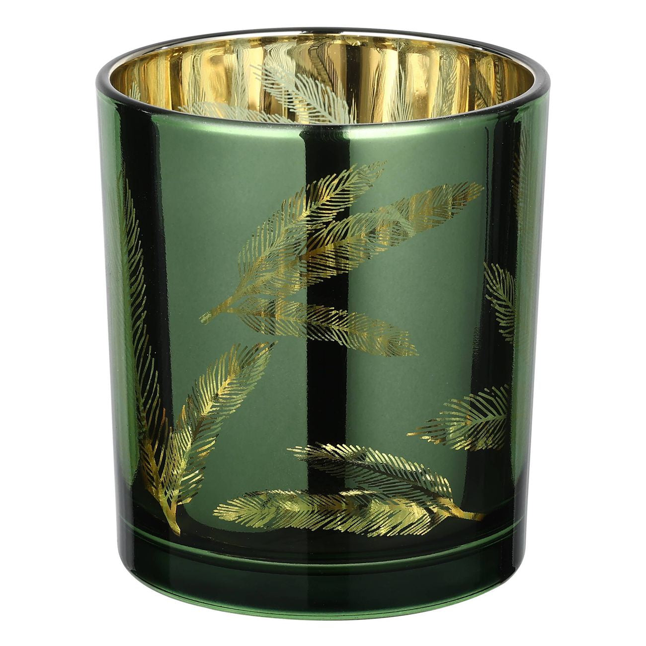 EGLO LUKUT Windlicht – Glas, grün – Ø 8,8 × 10 cm