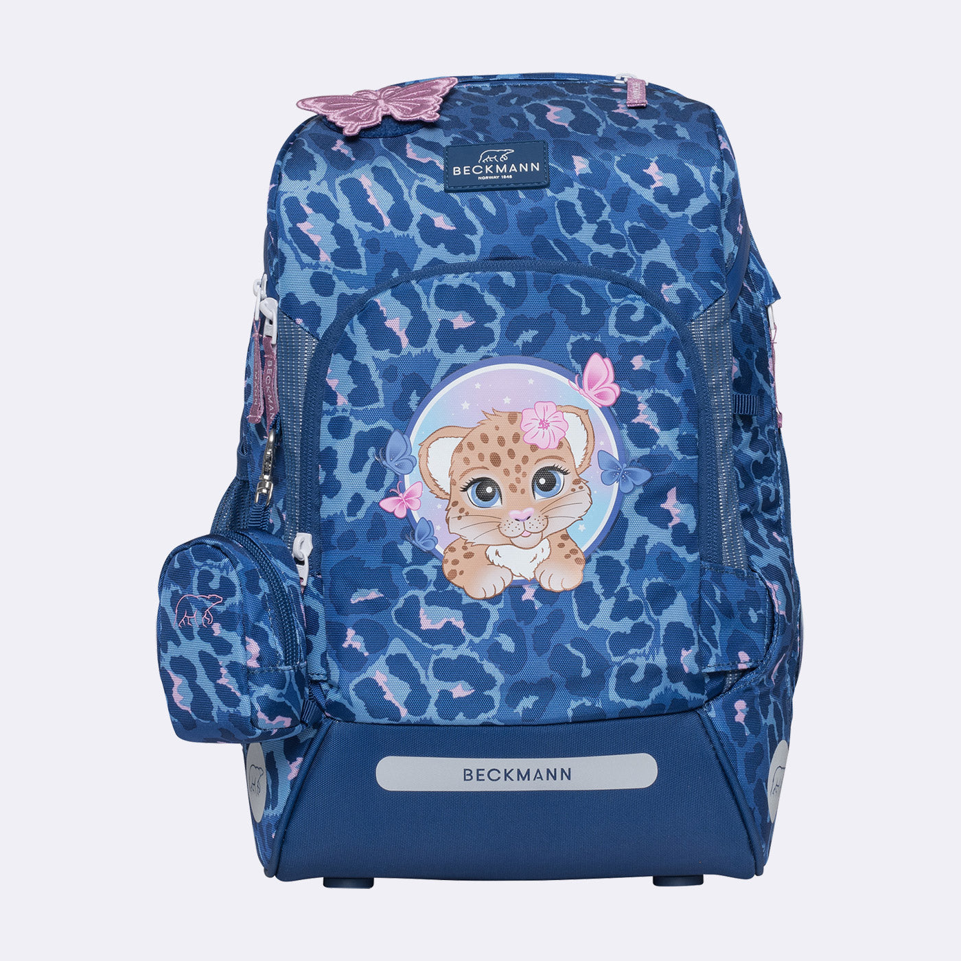 Beckmann Schulrucksack Active Air Flx – 6-teilig – Cheetah