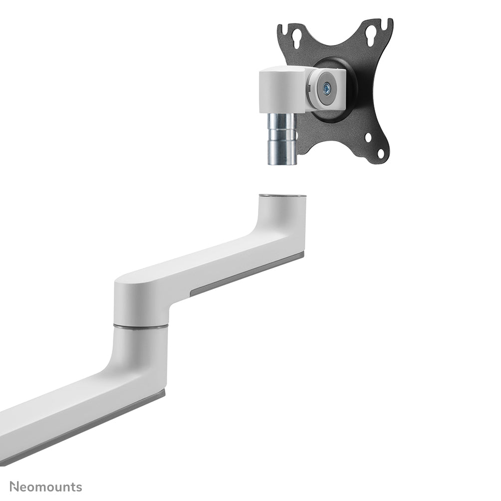 Neomounts DS60-425WH1 – Monitorarm, 1, Tischklemme, bis 27", VESA 75 × 75/100 × 100 mm, 8 kg, weiss