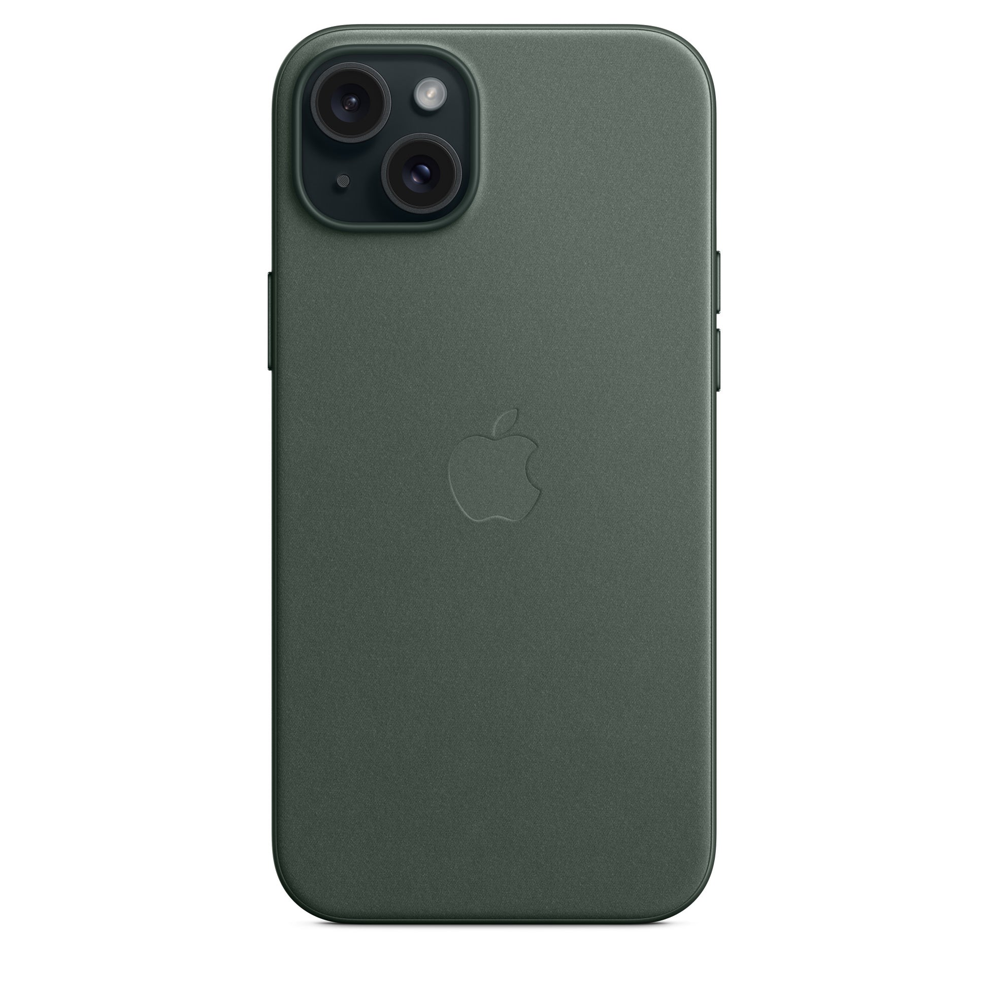 Apple Backcover – für iPhone 15 Plus – grün – Feingewebe, MagSafe-kompatibel