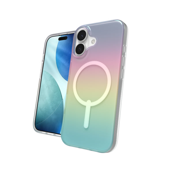 ZAGG Milan Snap Backcover – für Apple iPhone 17, Graphen, Mehrfarbig, Bryce Iridescent, bis 4 m Sturzsicher