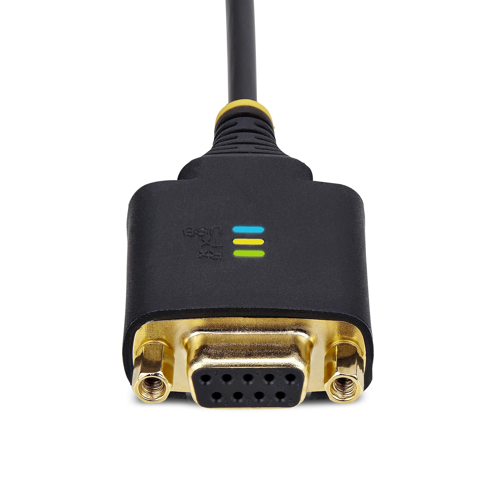 StarTech.com USB-A zu DB-9 Null-Modem-Adapter – 0,3 m, FTDI FT232R, 921,6 Kbit/s, für Windows/macOS/Linux