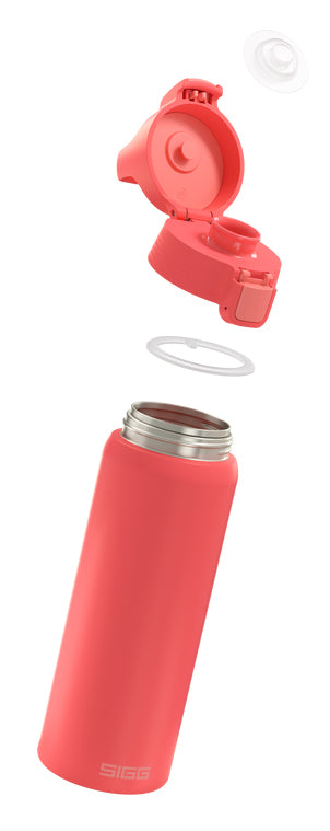 SIGG Shield One Trinkflasche 750 ml – Weithals, Edelstahl, Klappdeckel