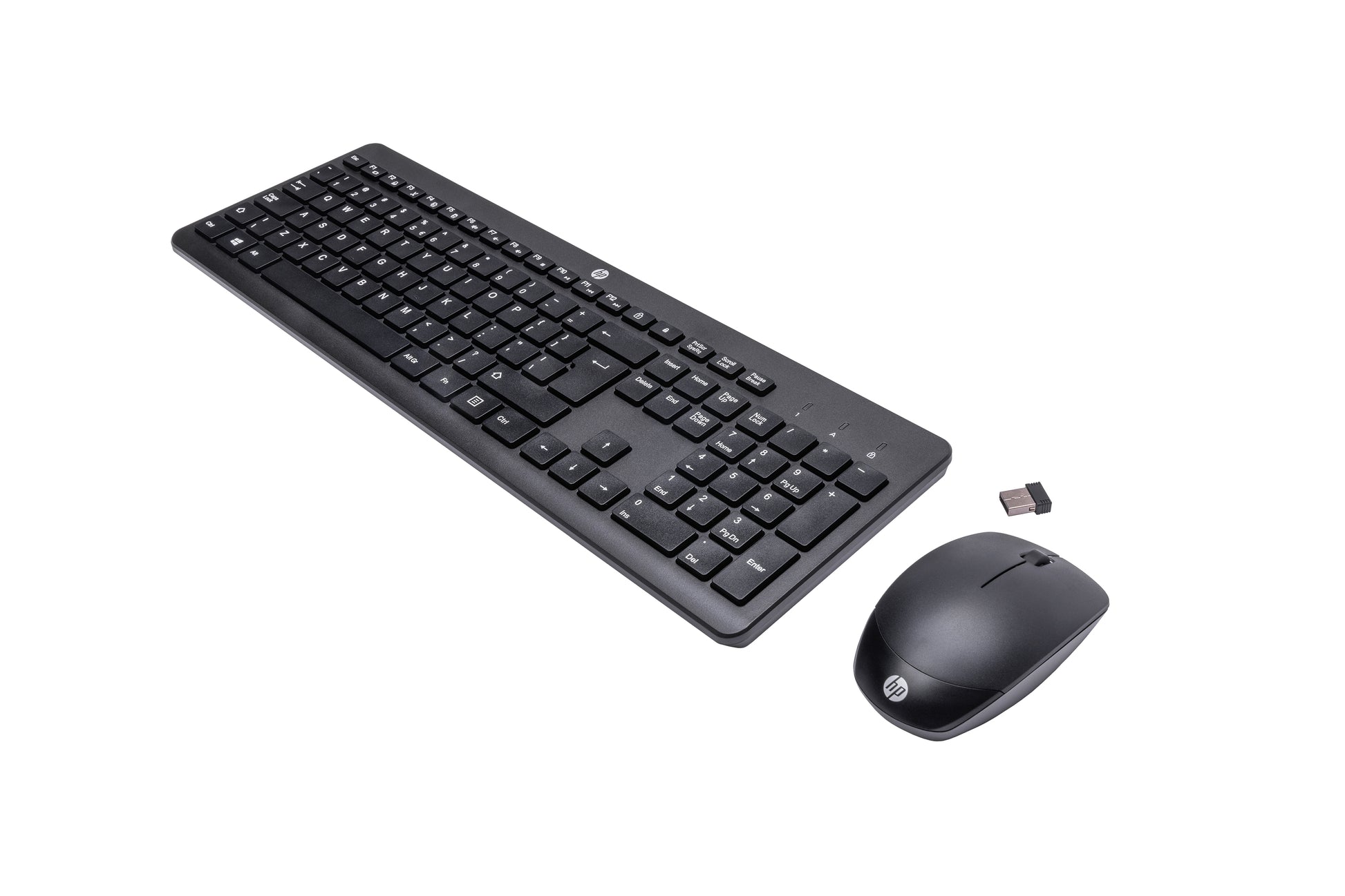 HP Tastatur-Maus-Set – Membran – 2,4 GHz – QWERTY – Schwarz
