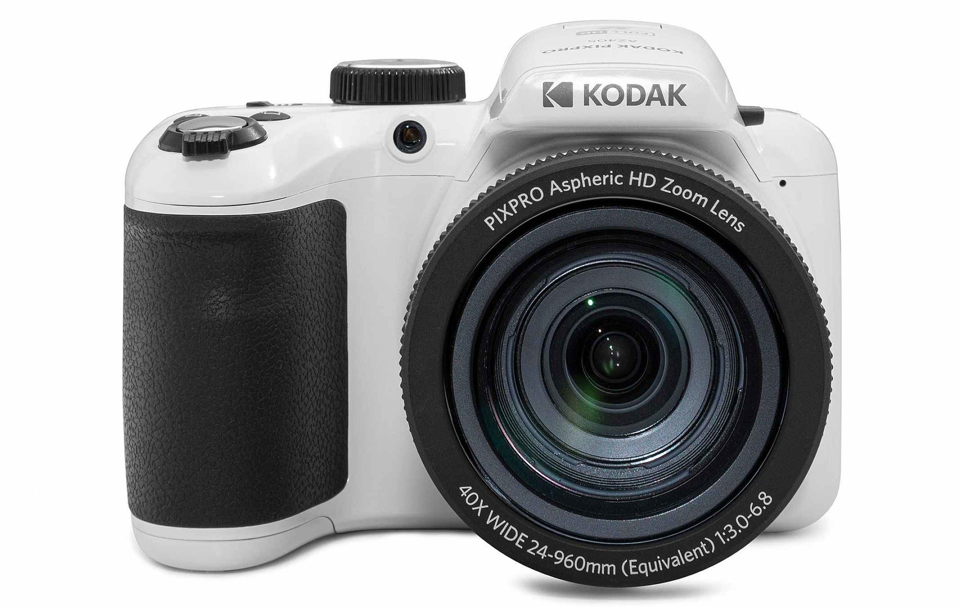Kodak AZ405 – Bridgekamera, 40× optischer Zoom, 20,68 MP, 1080p, Weiss