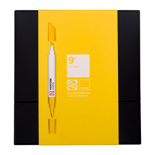 Talens Non-Permanent Marker Pantone – Gelb – 9er-Set