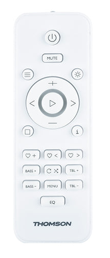 Thomson MIC301IDABBT – Stereo-Vollverstärker, 2×50 W (8 Ω), USB, 3,5 mm Kopfhöreranschluss, Cinch, Weiss/Holz