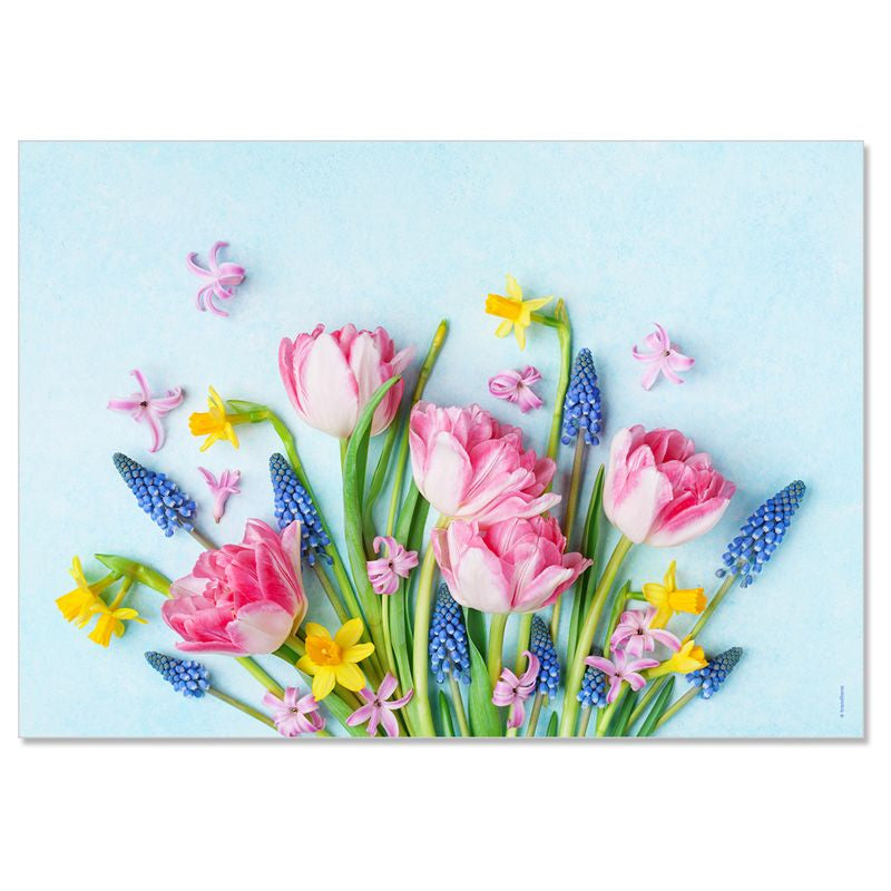 Trendform Tischset Bouquet, Papier, Rechteck – 42 × 29,7 cm – FSC – 48 Stk.