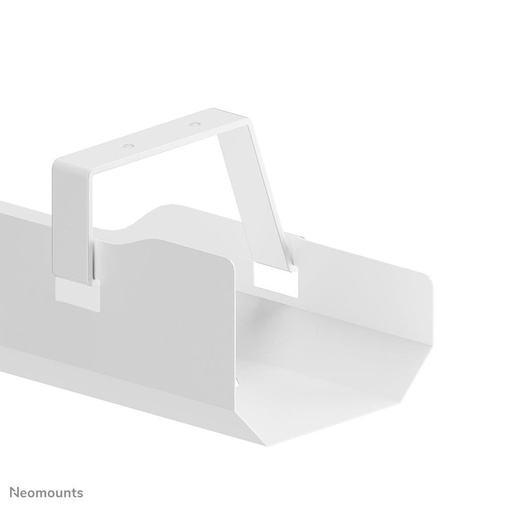 Neomounts ADS07-122WH Kabelwanne – Tragkraft 5 kg, Schraubmontage, Weiss, Stahl, B 600 × H 108 × T 135 mm