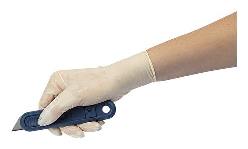 Wedo 76 9811 – Abbrechmesser, Kunststoff, einziehbar, blau