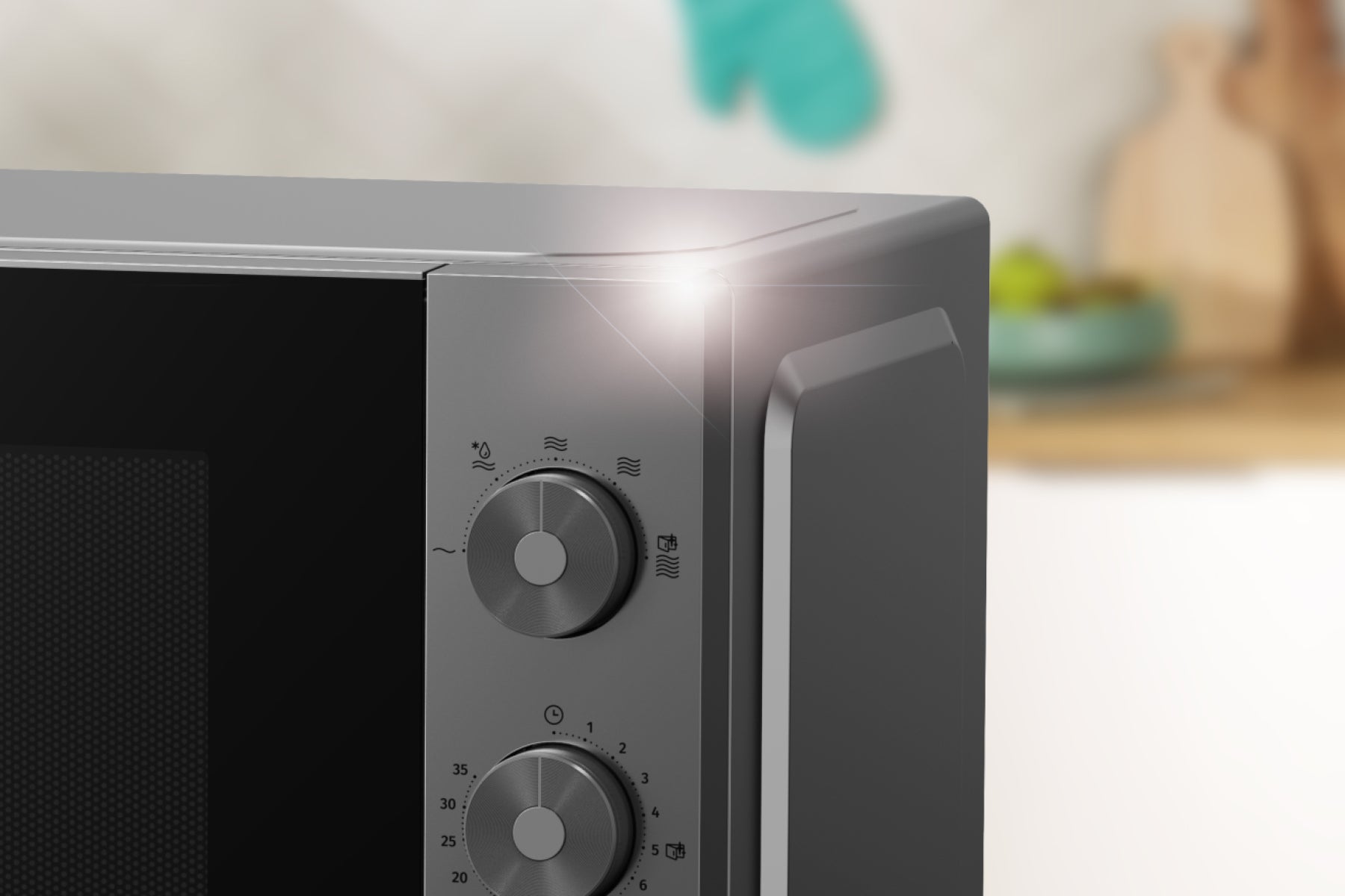 Gorenje Mikrowelle MO20E1T4 – 20 l, 700 W – schwarz/edelstahl